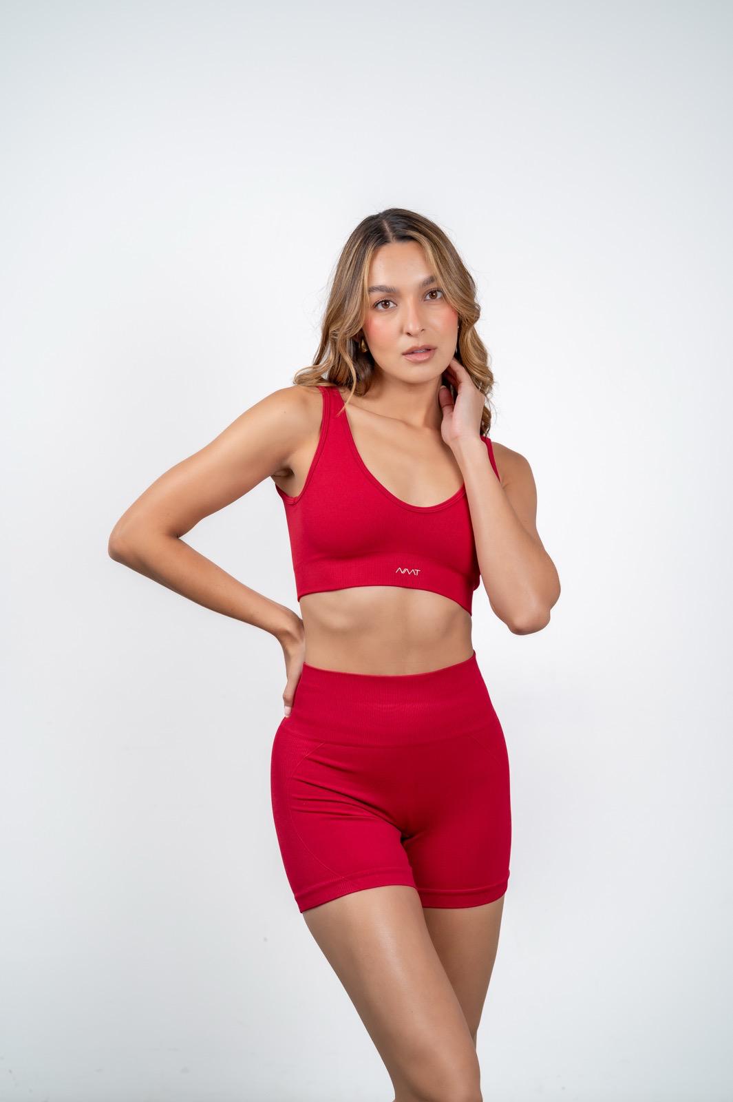 Top seamless Aura - Cereza