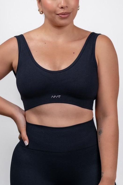 Top seamless Aura  - Negro