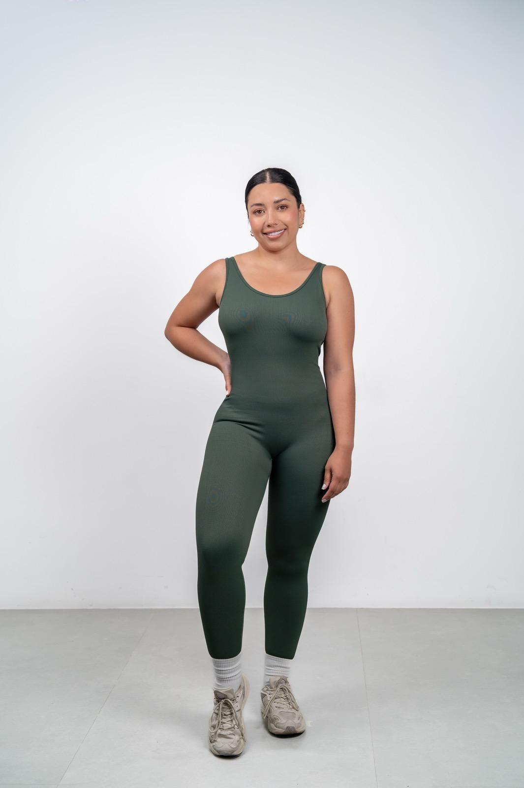 Enterizo sin costuras Fuerza - Verde