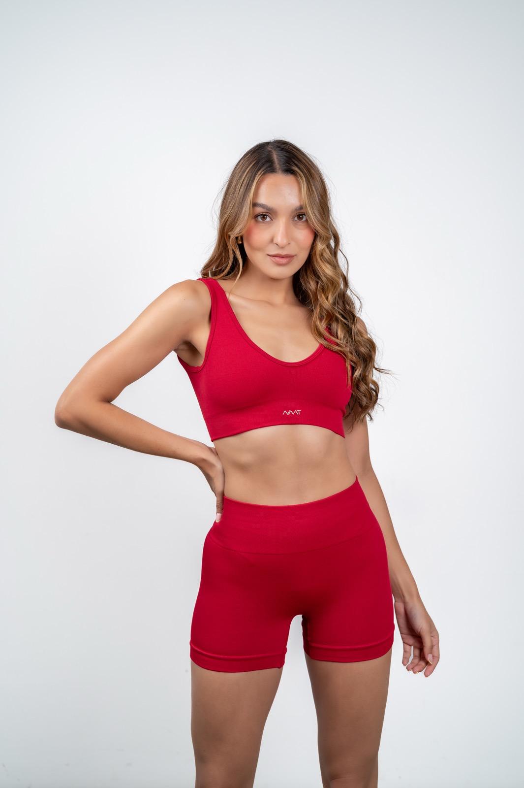 Top seamless Aura - Cereza